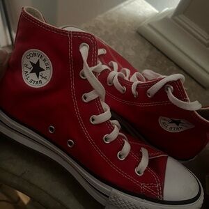 Converse Kids Red High-Top Sneakers